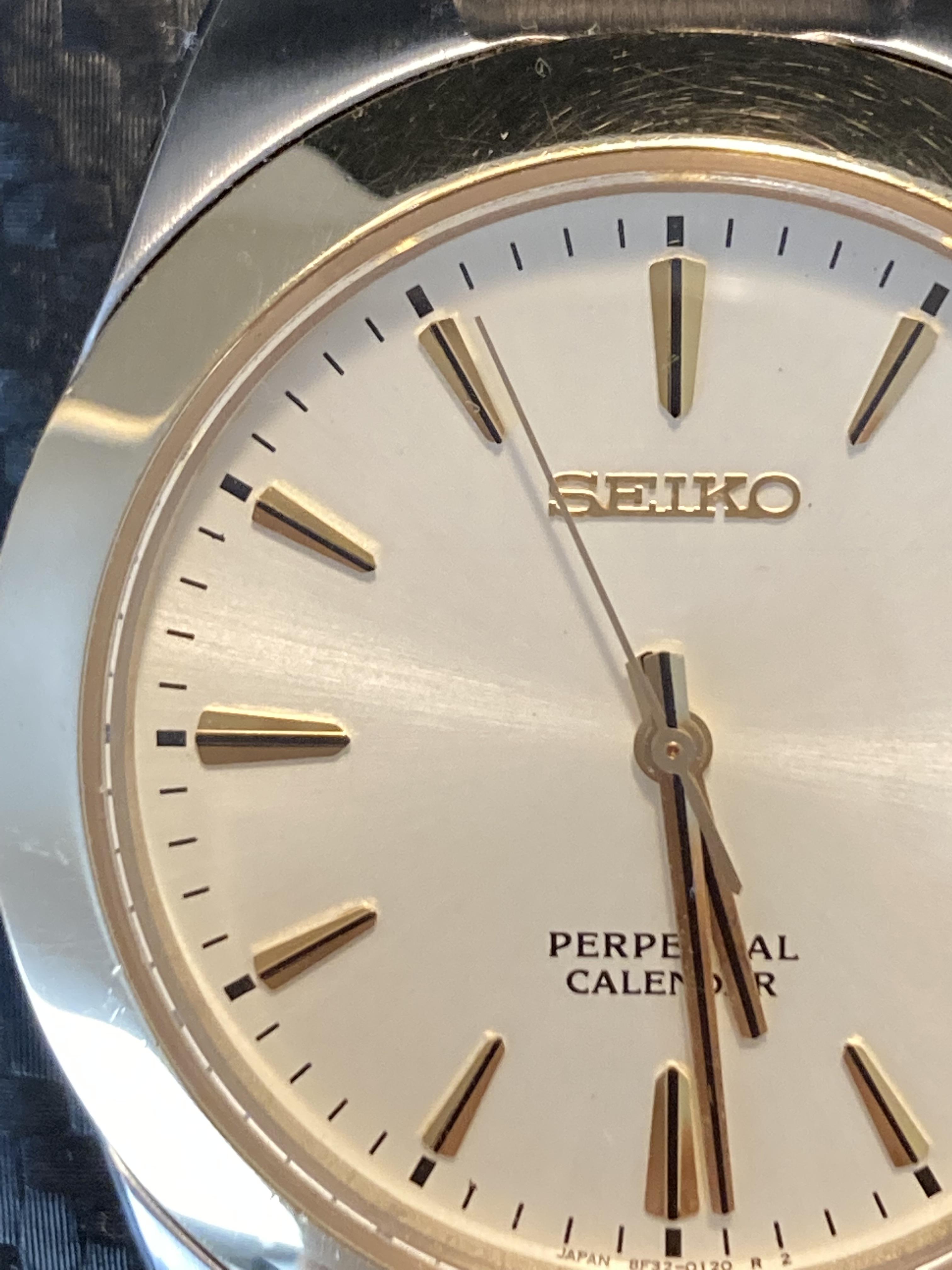 WTS Seiko Perpetual Calendar HAQ 8F32 0130 JDM 250 Shipped