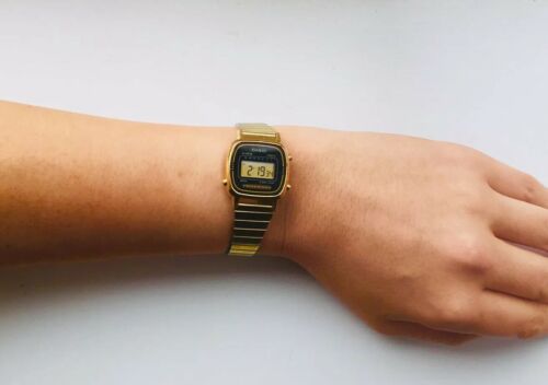 casio retro vintage gold