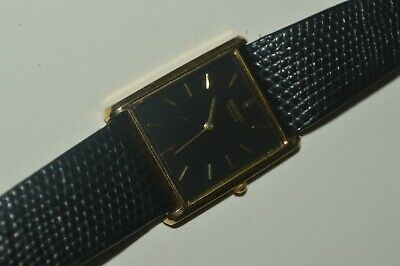 Vintage SEIKO Watch 5Y30 5069 Quartz Unisex Black Dial Works Fine