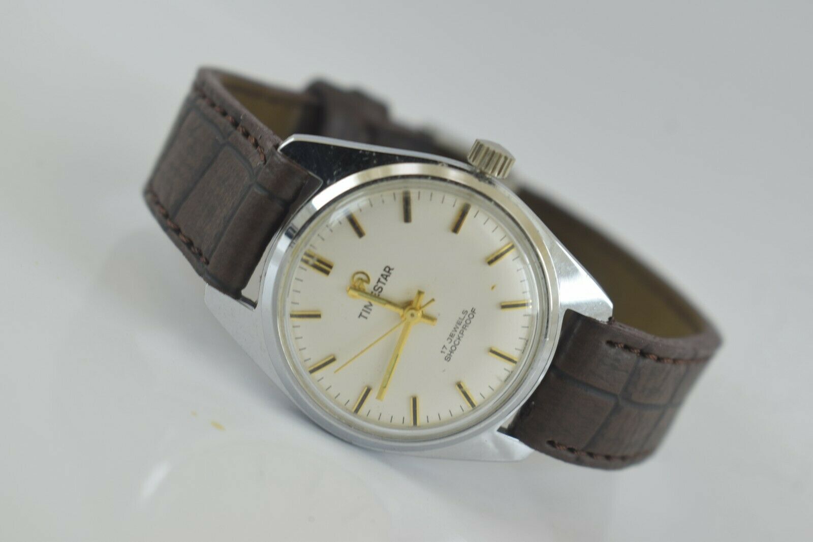 New Old Stock 23k Gold Plated Timestar Quartz Bracelet Watch With Free  Shipping USA - Etsy