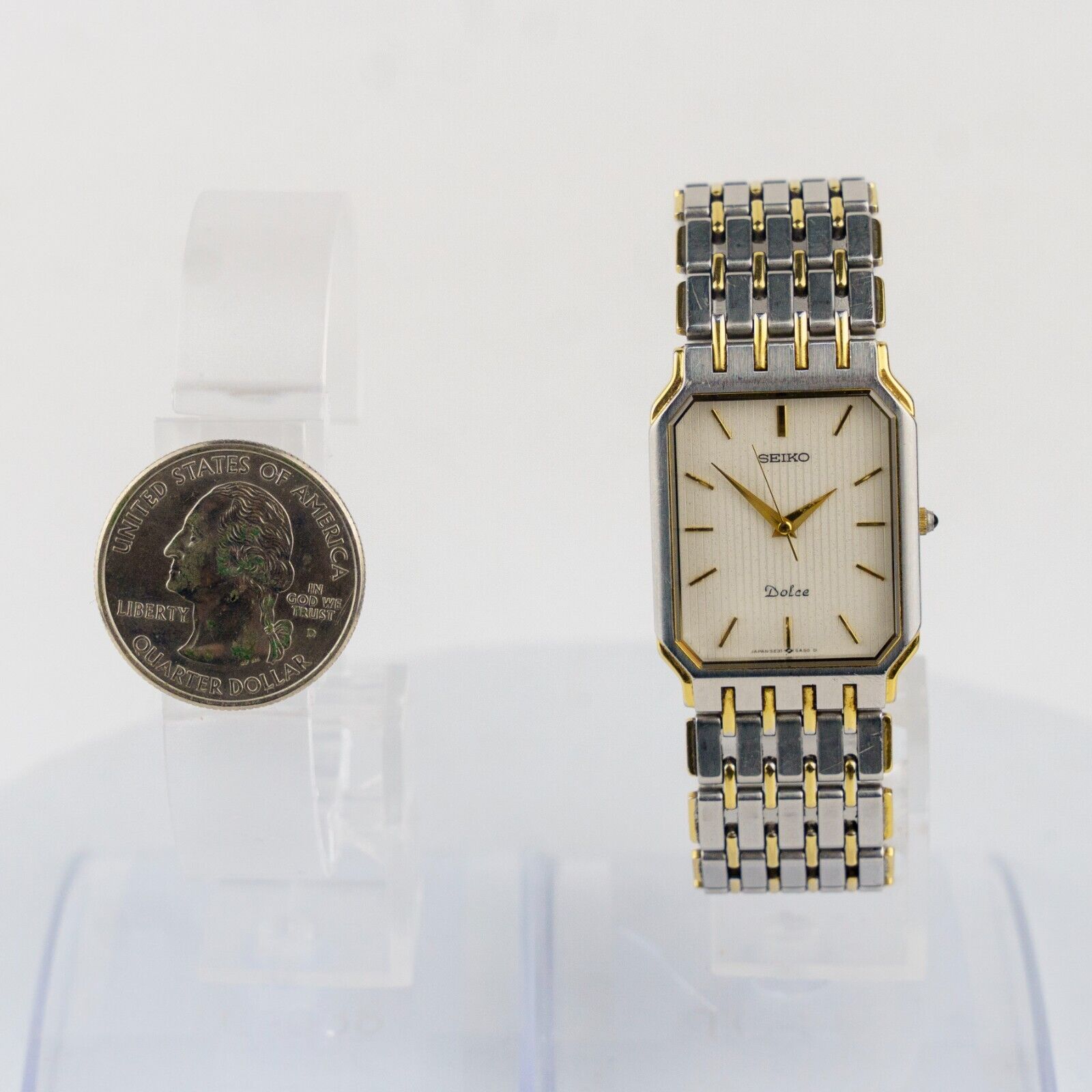 セイコー ドルチェ 5E31-5A40 シルバー×ゴールド SEIKO セイコー 