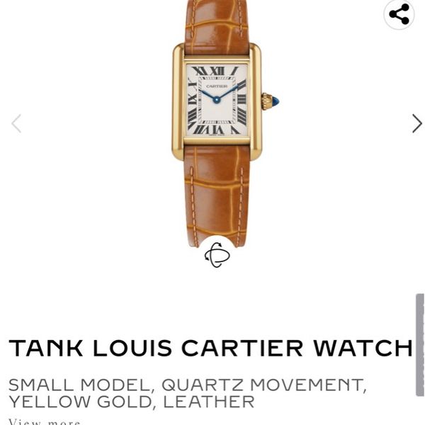 Cartier Tank Louis Cartier Watch Small Model, Quartz Movement