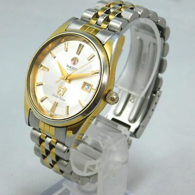 RADO GOLDEN HORSE 113.9503.2 DATE MEN'S GOLD SILVER VINTAGE
