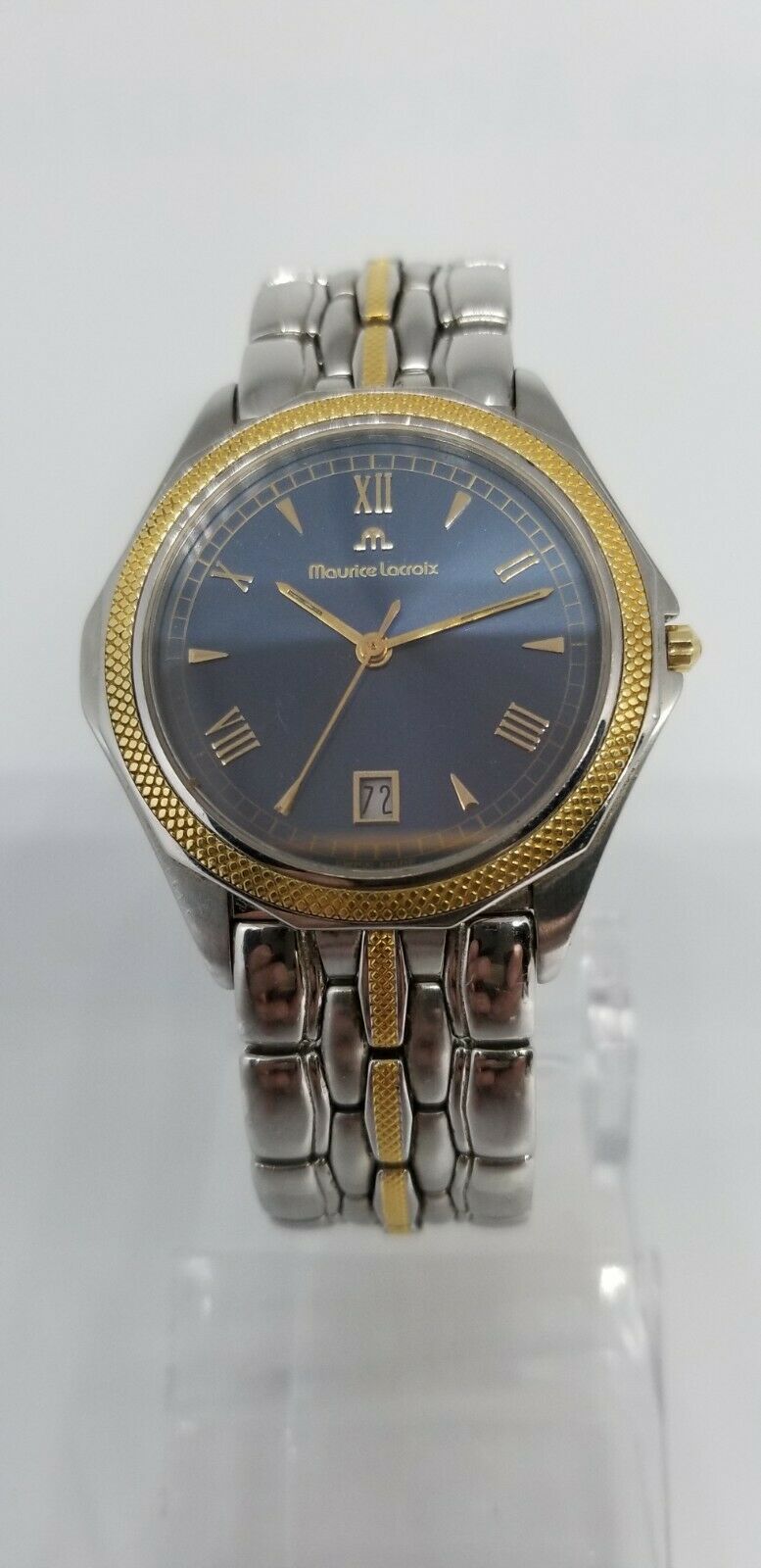 MAURICE LACROIX REF.69583 steel GOLD WRISTWATCH SWISS MADE