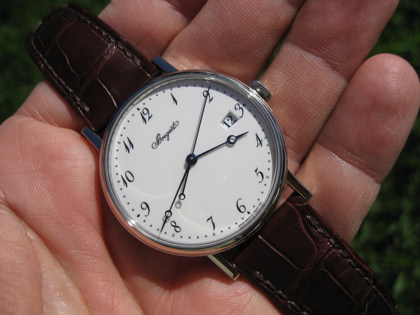 FS Breguet Classique 18K White Gold Automatic White Enamel Dial