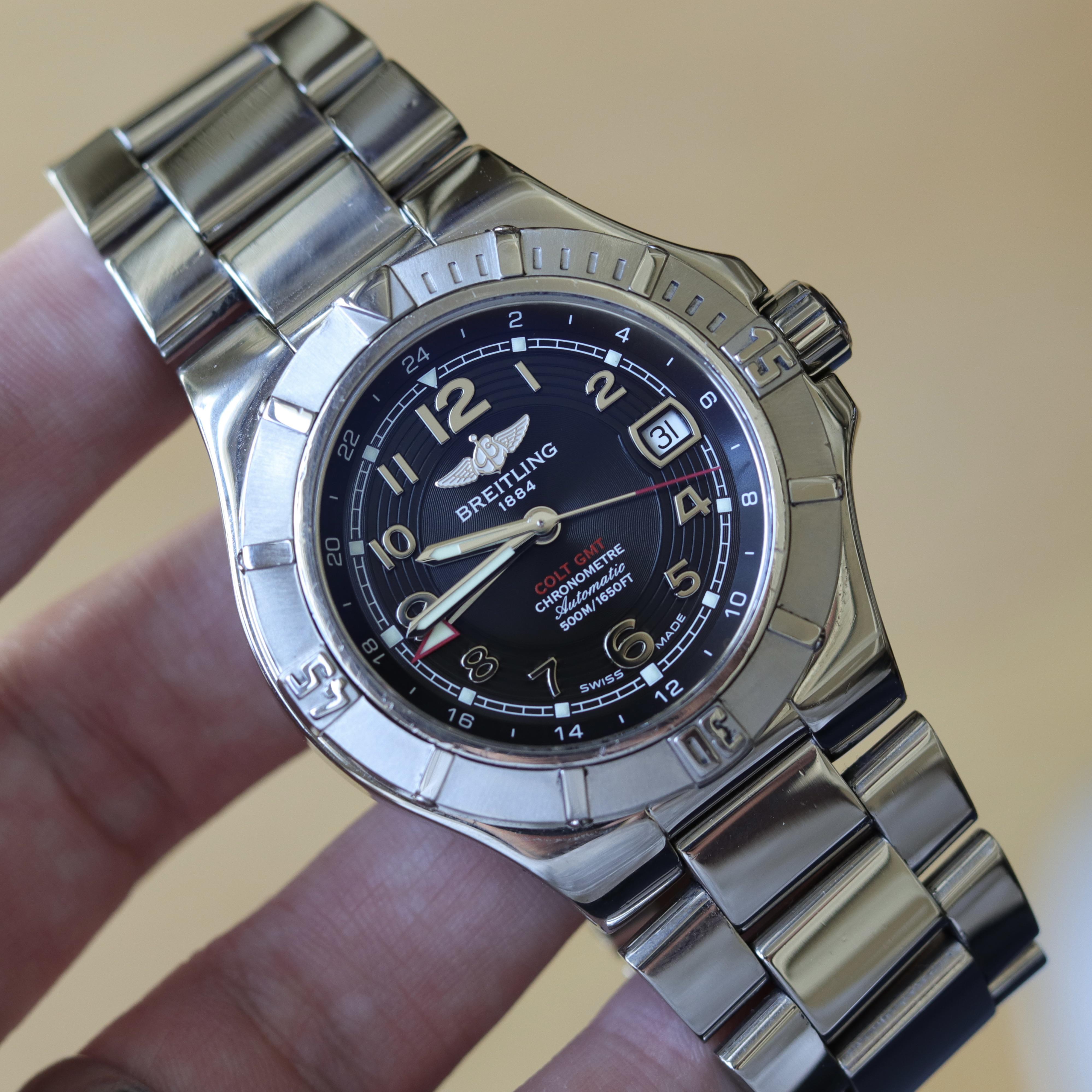 WTS Breitling Colt GMT A32370 41mm Automatic WatchCharts Marketplace