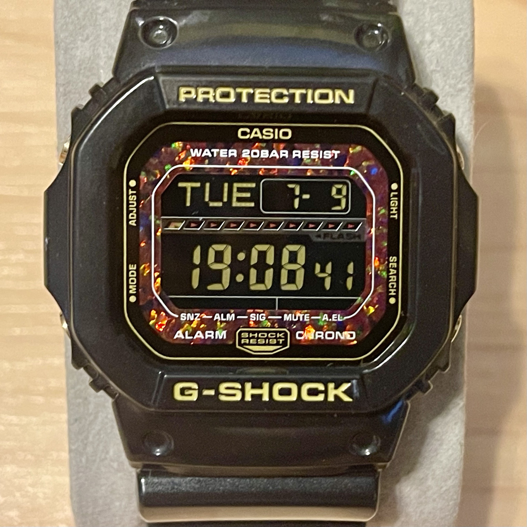 WTS] Casio G-Shock GLS-5600KL-1 Reflex Dial Black Opal Mens Square