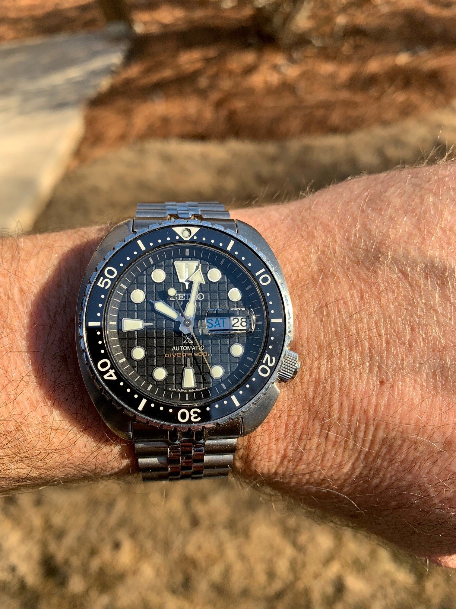 SRPE07] [king turtle] with a strap code jubilee bracelet : r/Seiko