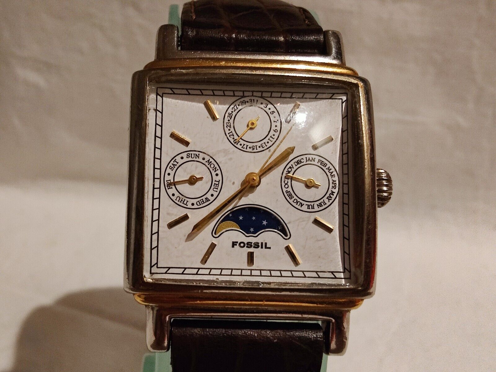 1995 FOSSIL CHRONOGRAPH TG-4015 (001433) Fossil Machine Chronograph Stainless Steel – Meierotto Jewelers main image 4