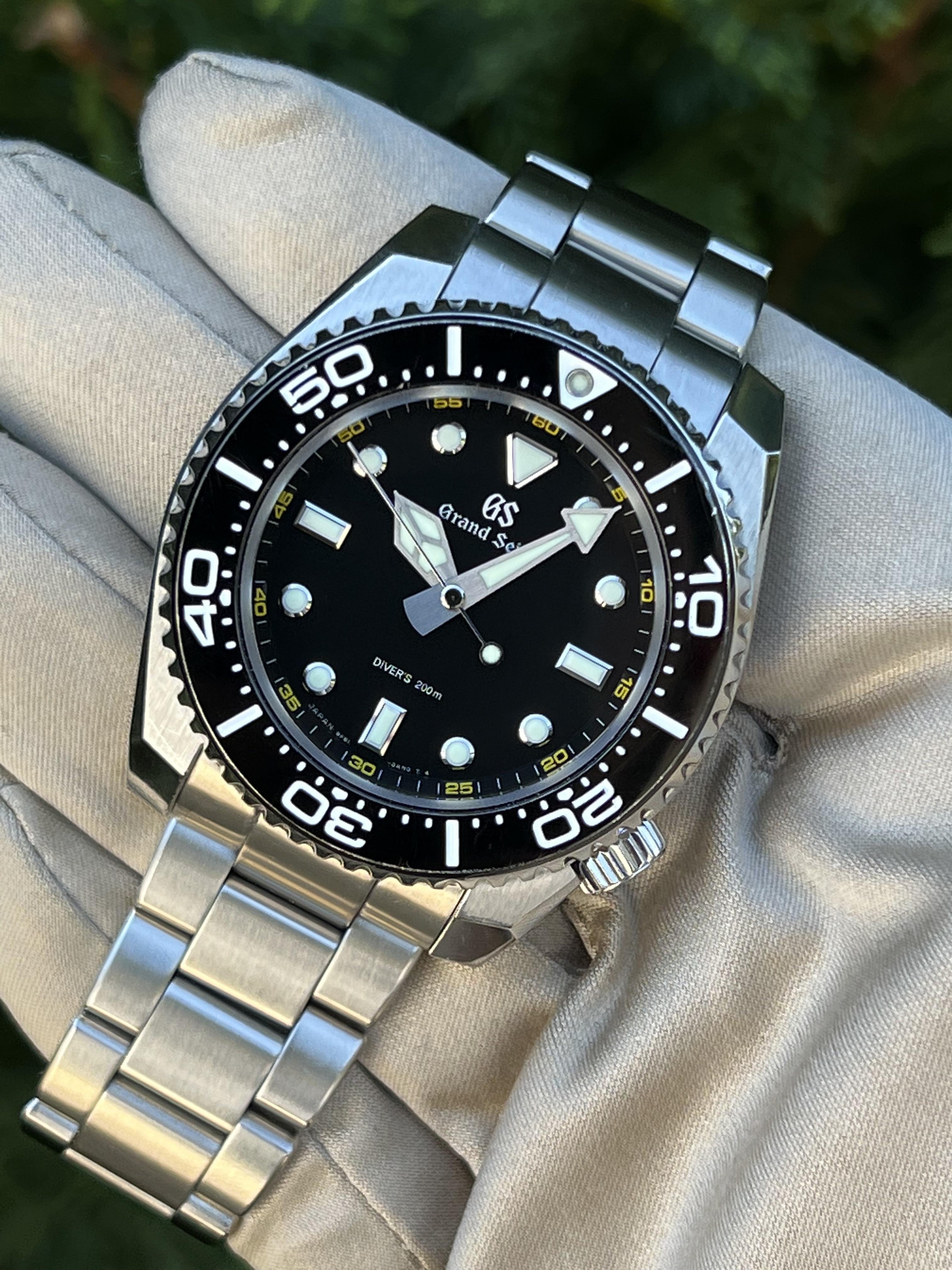 WTS] Grand Seiko Diver Reference SBGX335 Black Dial Bu0026P | WatchCharts  Marketplace