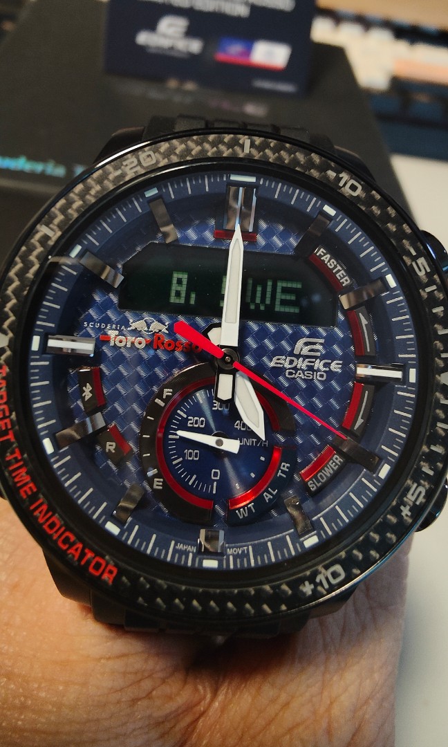 Casio Edifice Scuderia Toro Rosso Limited Edition 2018 Solar Powered Watch with Bluetooth WatchCharts Marketplace