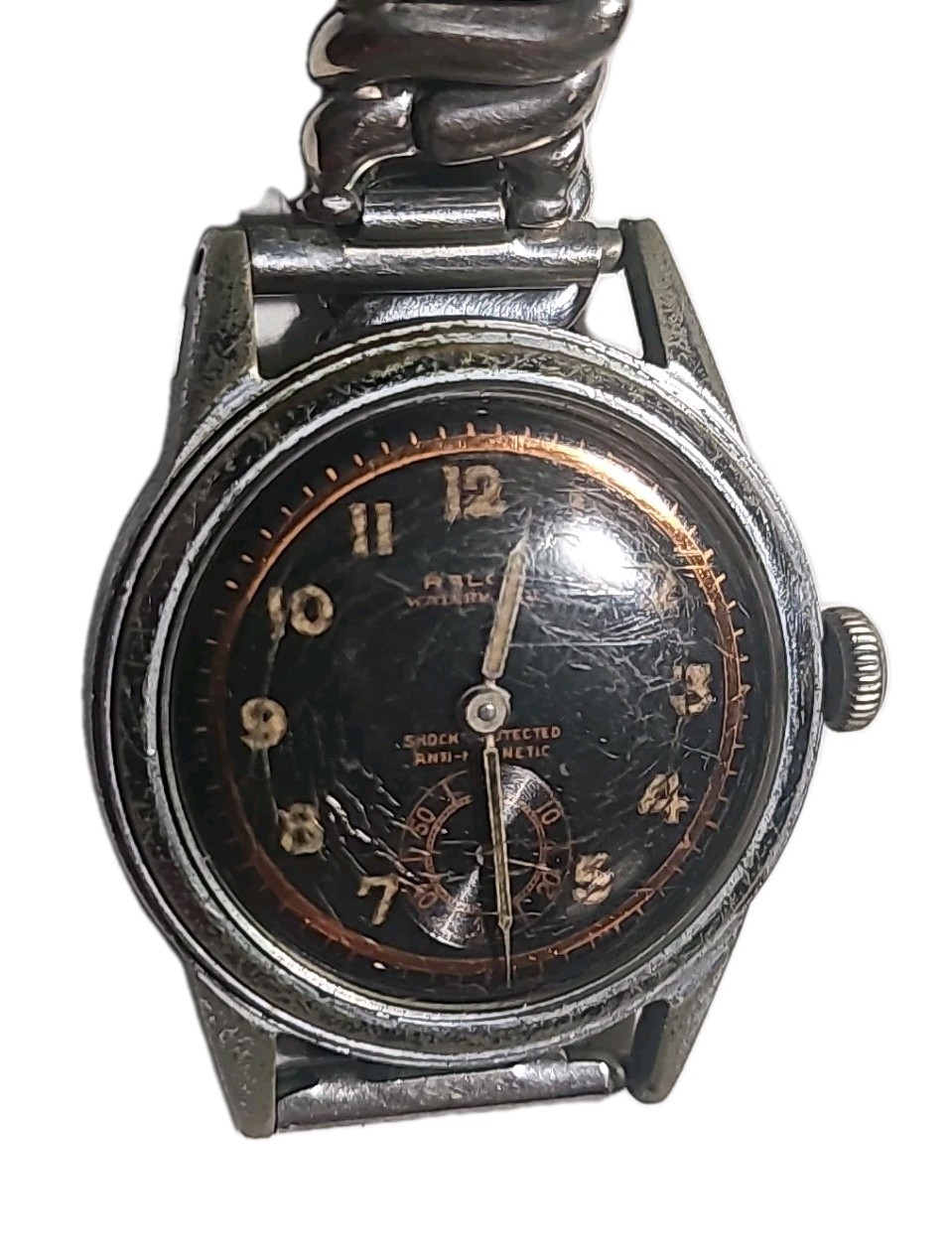 Montre Homme Vintage RALCO Swiss Made By MOVADO Années 50 - Mécanique Manuelle, Cadran à Secteurs