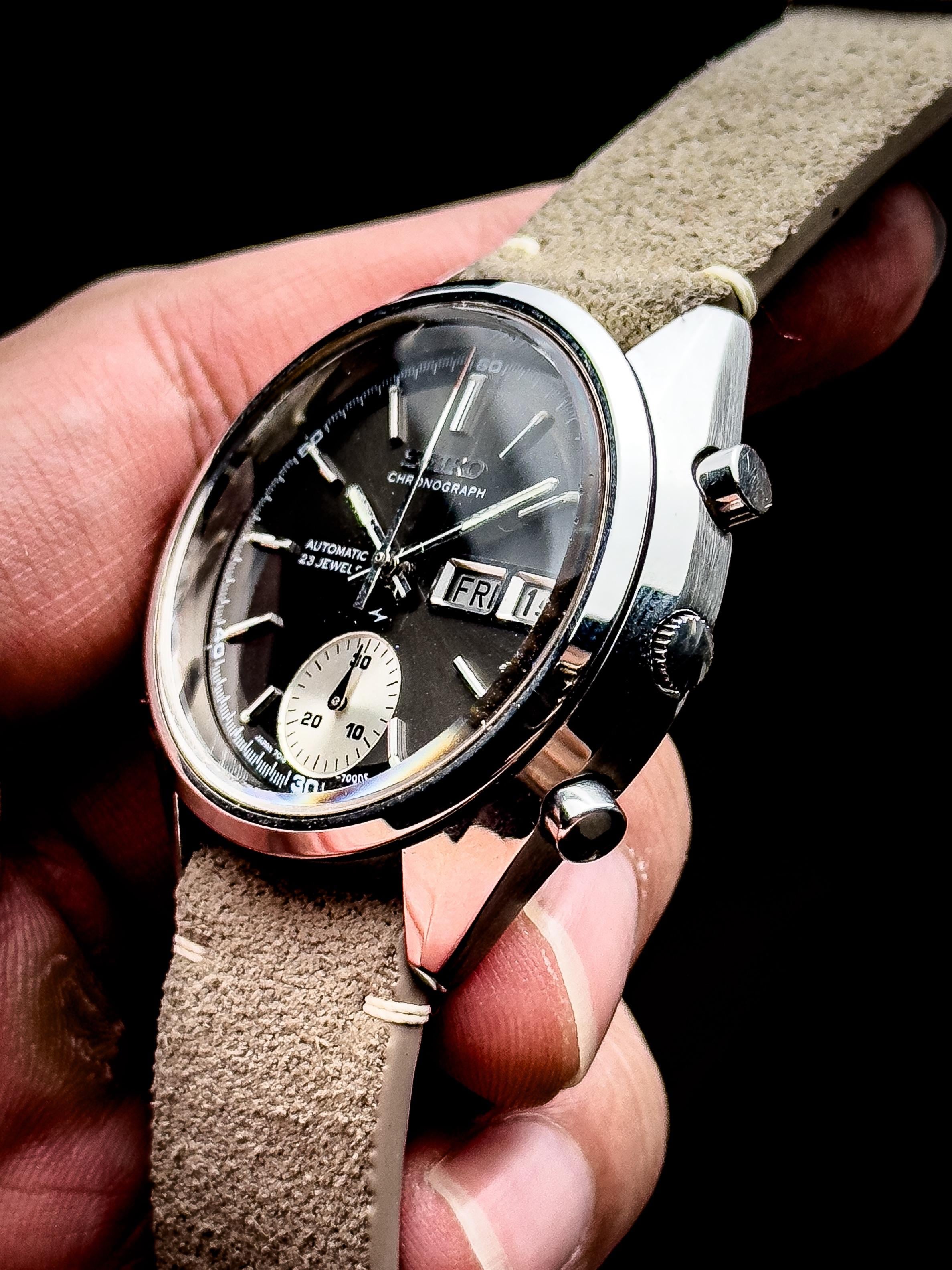 WTS] 1971 Seiko 7018-7000 “One-Eyed Panda” Flyback Chronograph