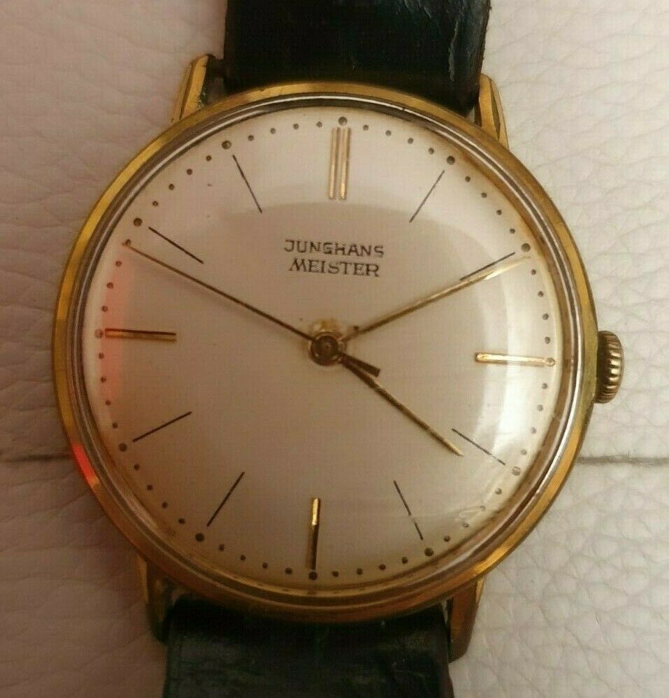 JUNGHANS MEISTER 50er Jahre Herrenarmbanduhr RP super safe