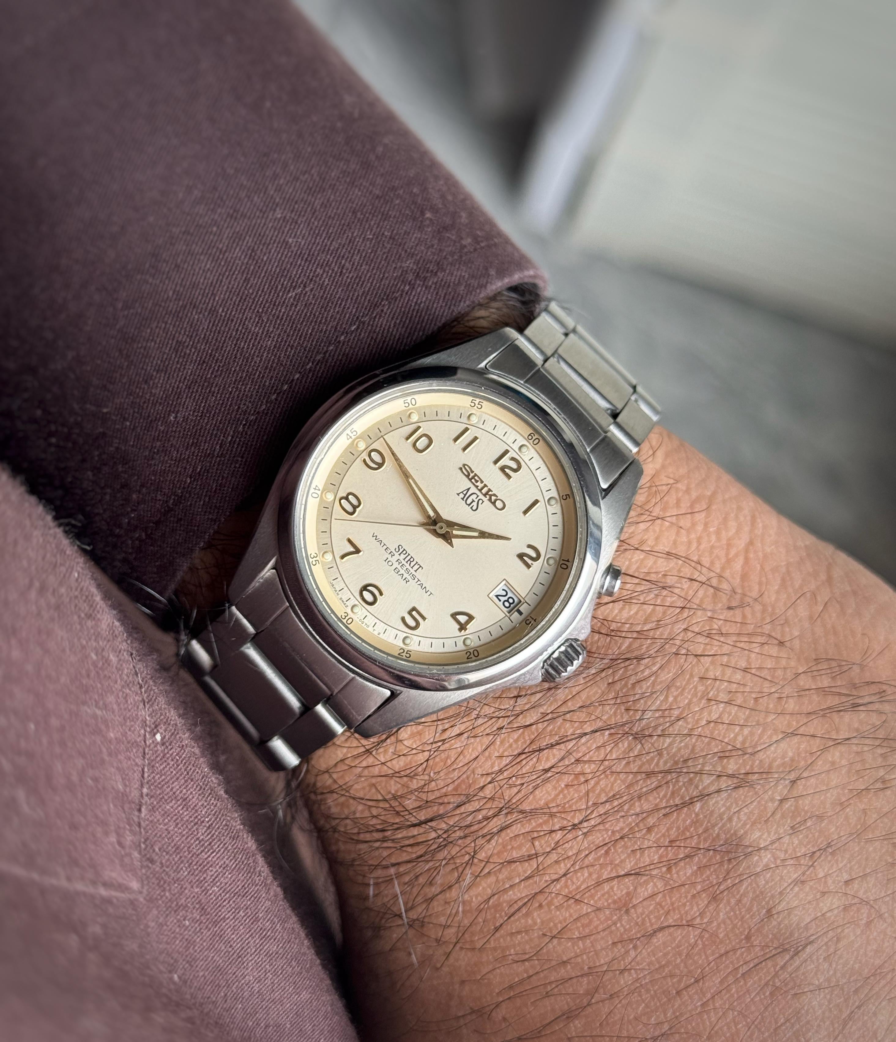 WTS] Seiko Spirit AGS, 5M42-0E00 Sapphire Crystal, Great Condition