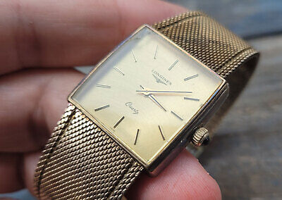 GREAT Mens 1982 LONGINES Quartz Gold Filled Dress Watch 960.2