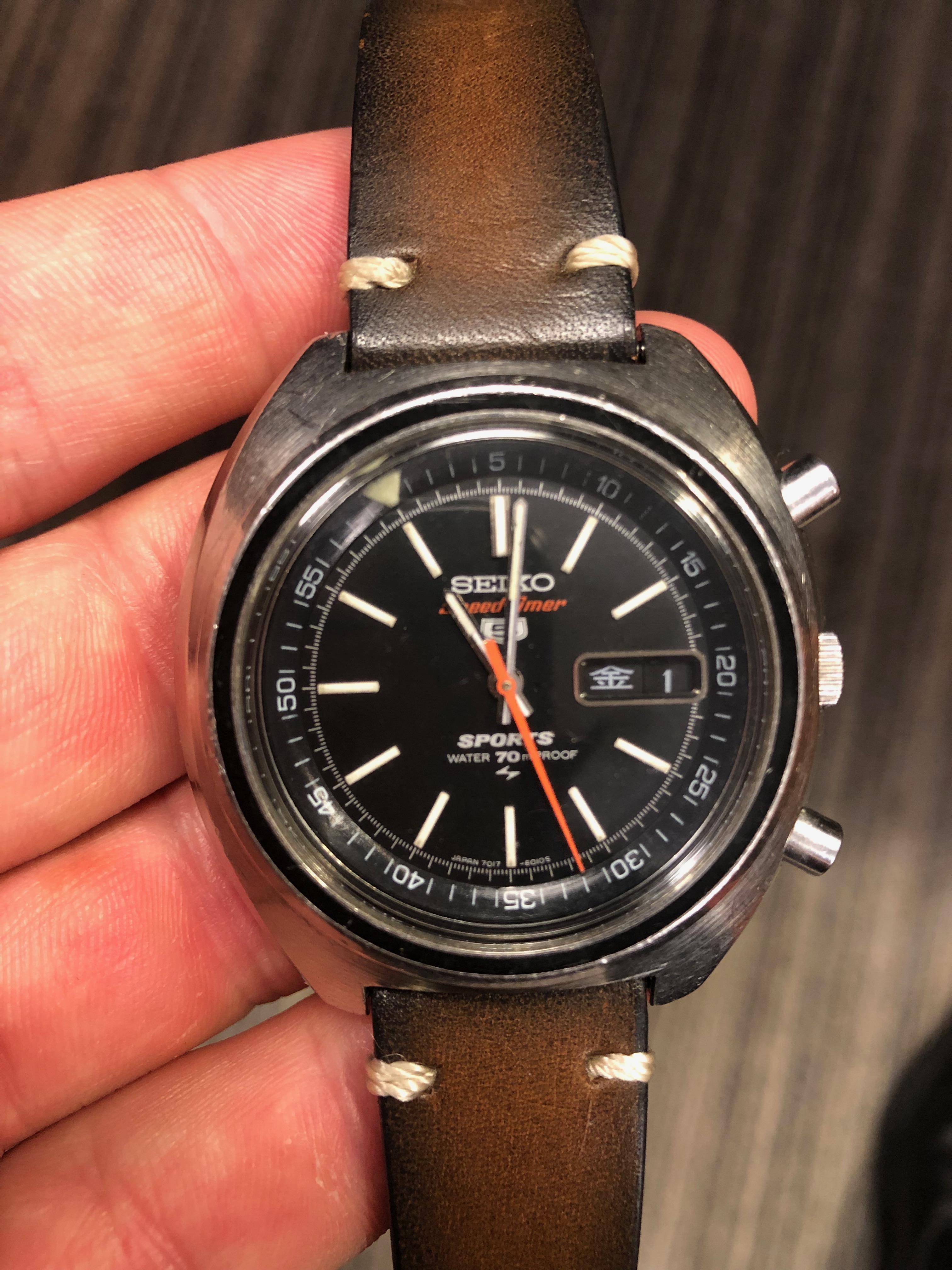 1971 Seiko 7017-6010 Speed Timer Flyback Chrono (Proof) Daini