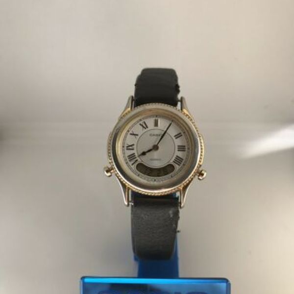 CASIO カシオ LAQ-100 アナデジ　レディース　腕時計 Casio LAQ-100 362 Ladies Stainless Steel Watch Alarm
