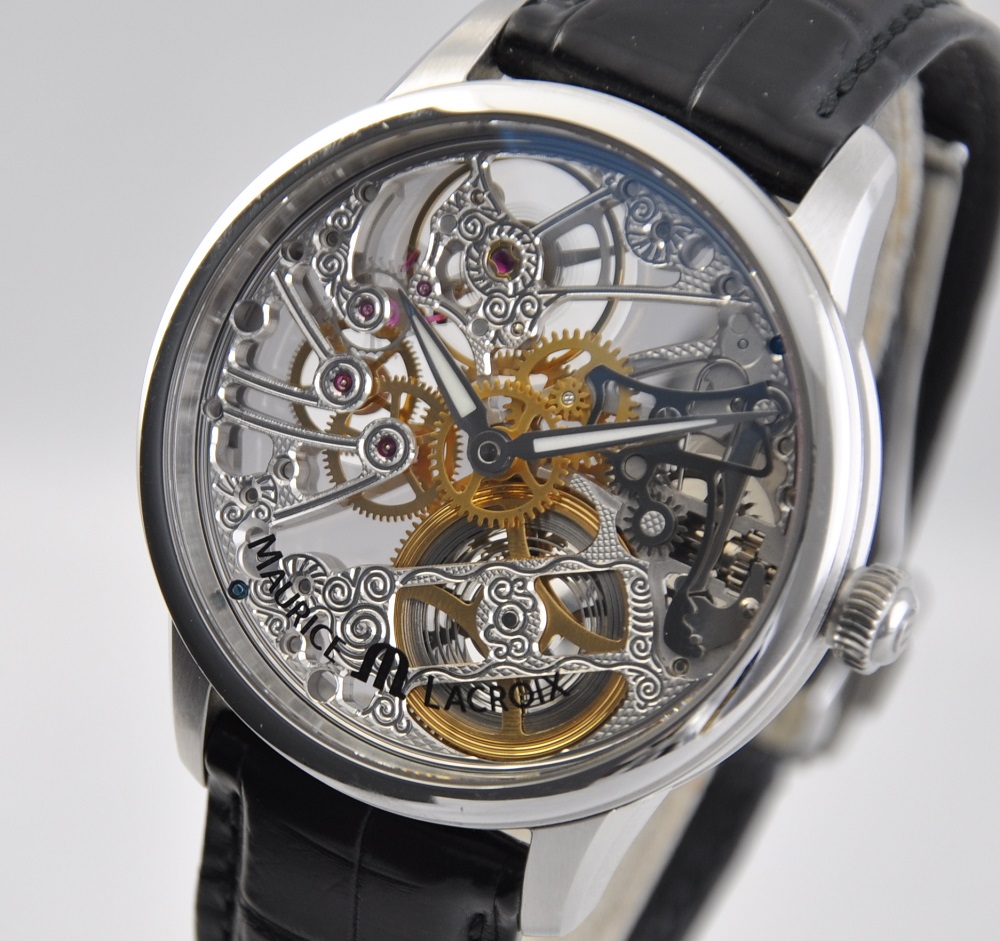 FS Maurice Lacroix Masterpiece Squelette Skeleton Tradition 43mm