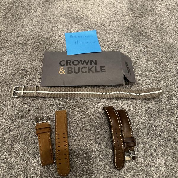 [WTS] Hamilton, Gecko, Crown Buckle 20mm straps | WatchCharts Marketplace