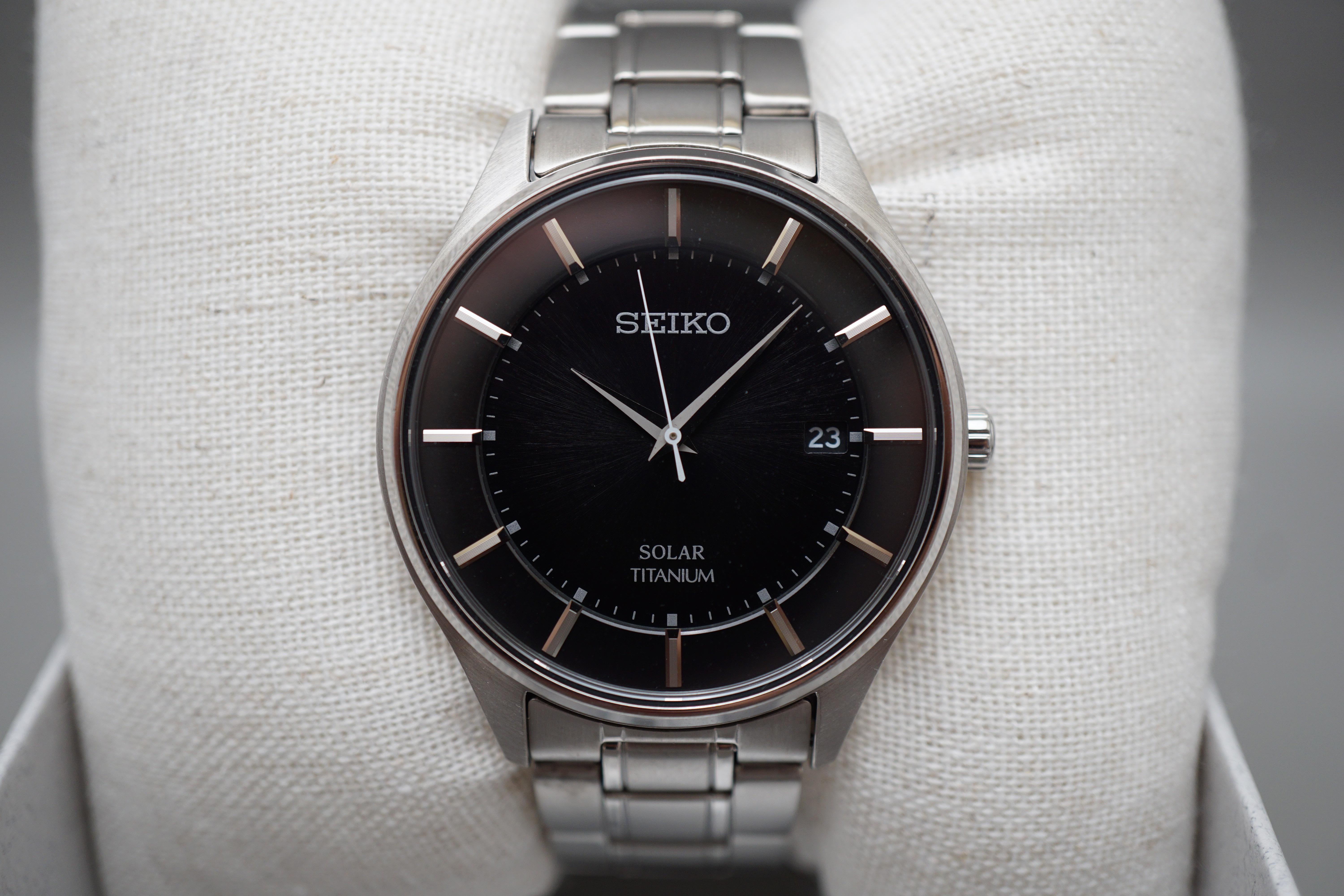 WTS] Seiko Selection SBPX103 V157 Black Dial JDM Titanium Solar Quartz  Watch - $175 | WatchCharts