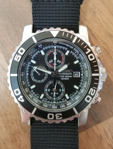 Seiko Daytona Chronograph Alarm 7T62 Style Mens | WatchCharts