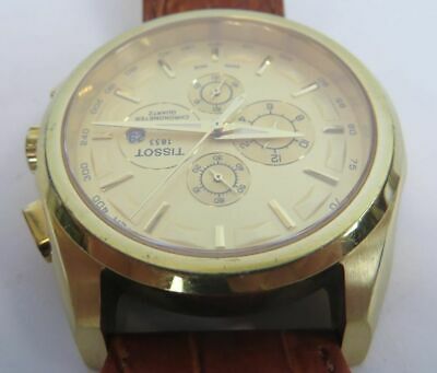 Tissot 1853 T035.407.11.011.00K Gold Tone Chronometer Watch W