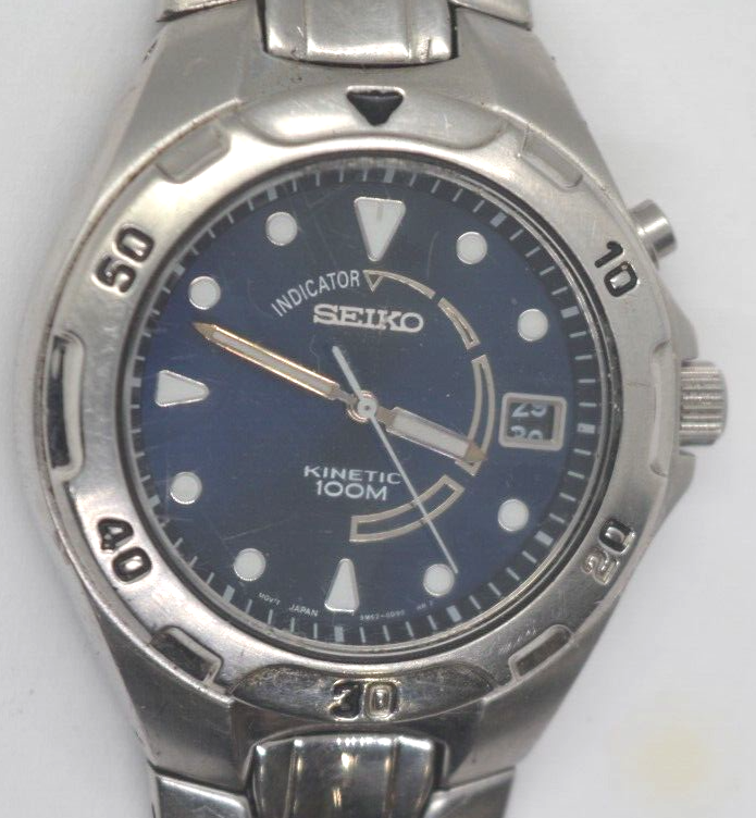 Seiko kinetic cheap 100m battery