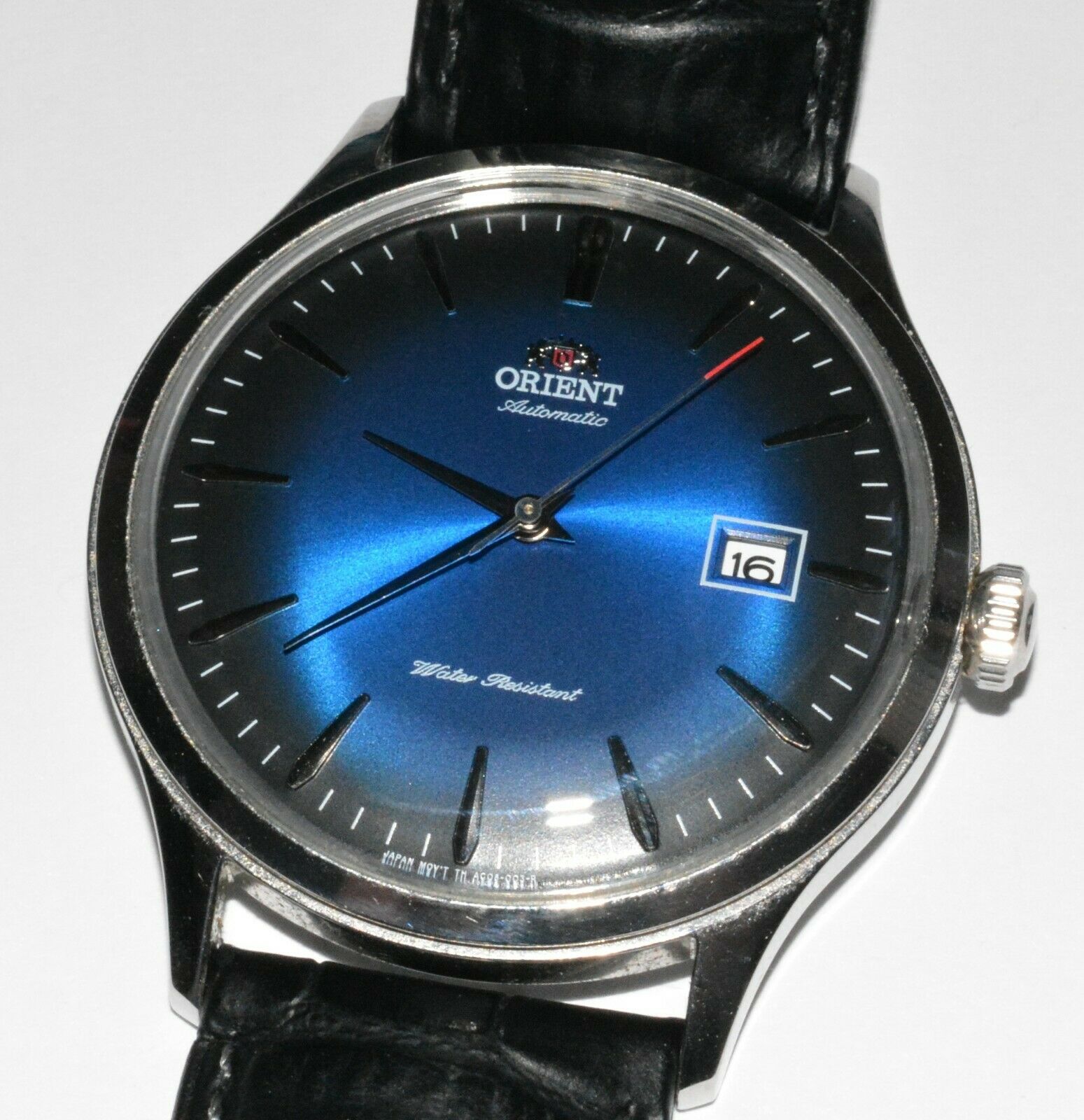 Men's Orient Bambino Version 4 Classic Watch 42mm Automatic Blue