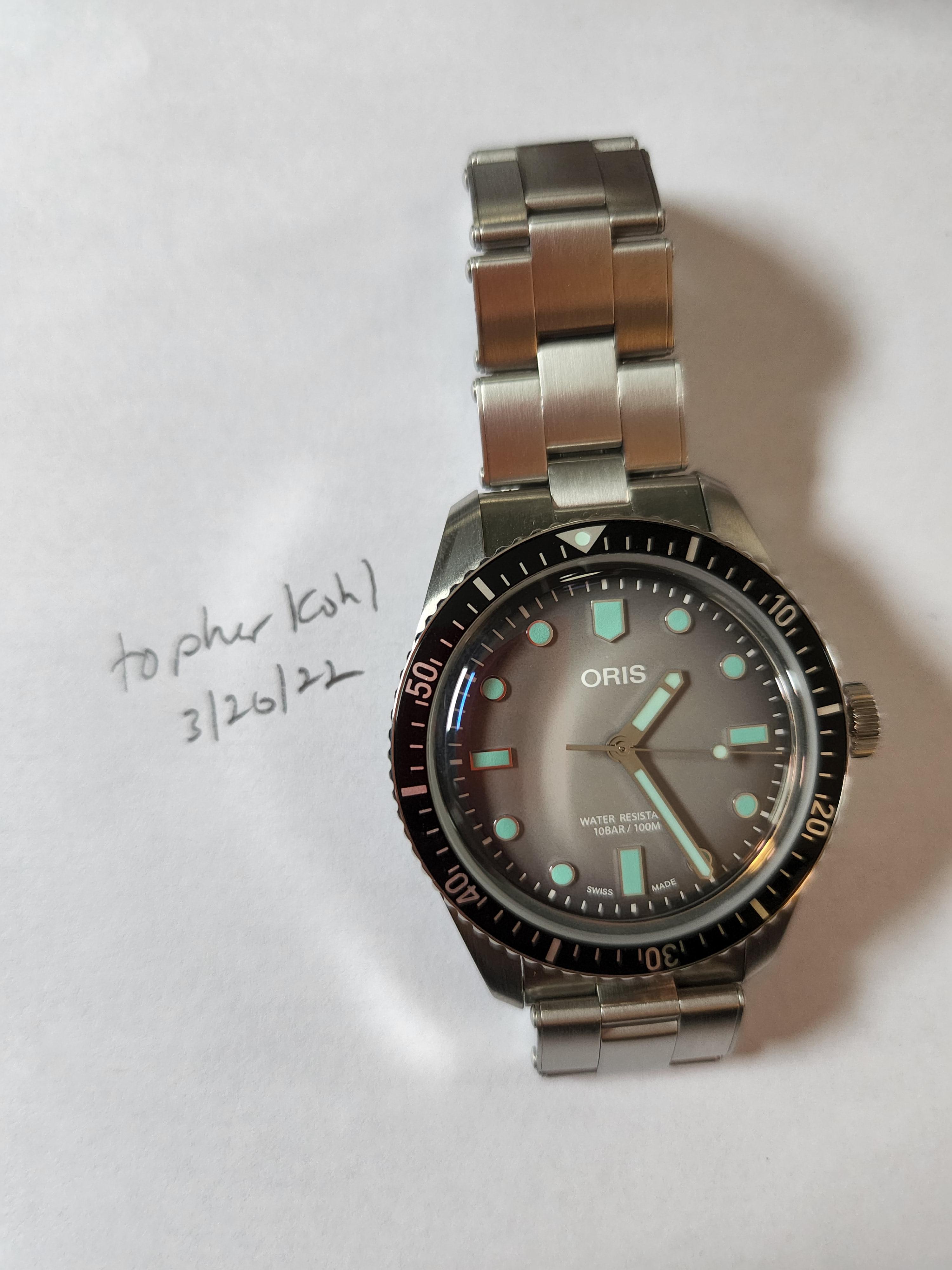 WTS] Oris Divers Sixty-Five Glow  WatchCharts Marketplace