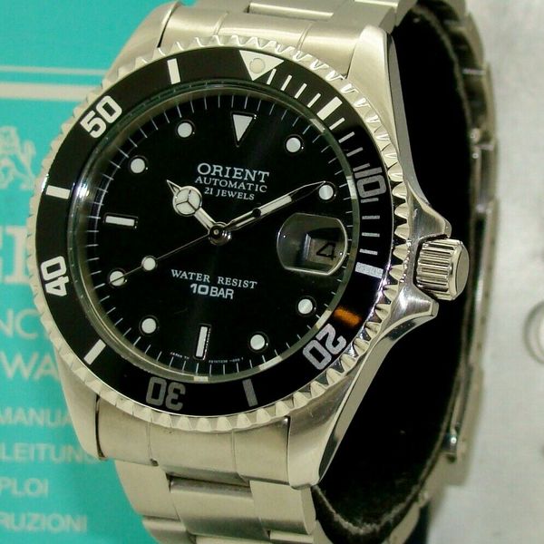 ORIENT ER00 SUBMARINER 40mm STAINLESS STEEL AUTOMATIC DIVE WATCH BOX