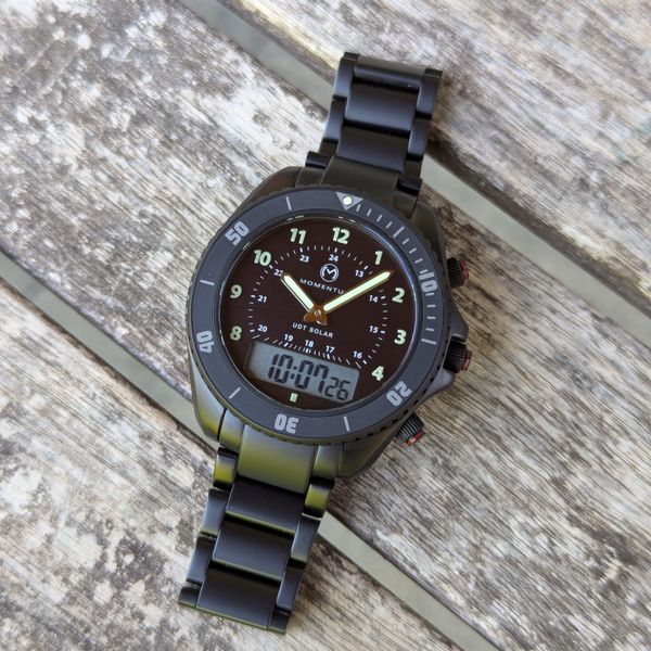 [WTS] Momentum UDT Mk II Solar Ana-Digi Black on Bracelet + Extras ...