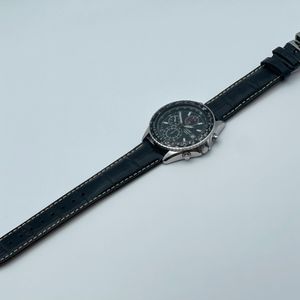 SEIKO Flightmaster Pilot Chronograph Watch Black 7T92-0CF0
