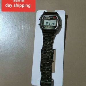 Casio A159W N1DF Wristwatch for MenBlack colour WatchCharts Marketplace