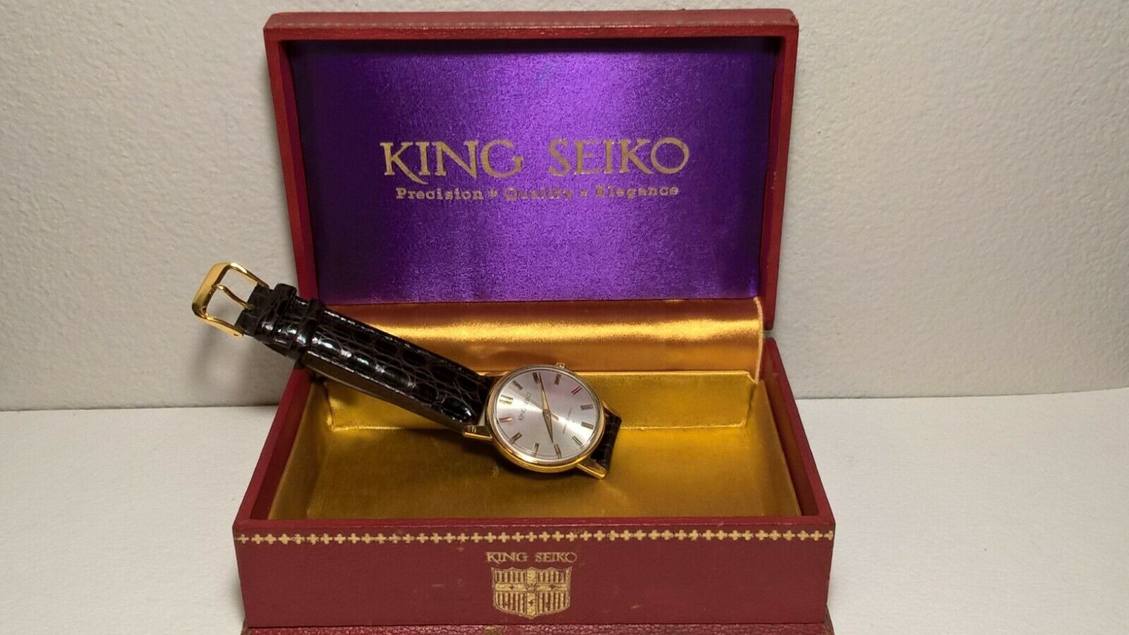 First Production Vintage King Seiko J14102 KS Gold Filled H. Wind