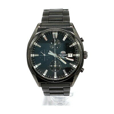 ORIENT Watch TT10-DO-B Chronograph operates normally Men's Black