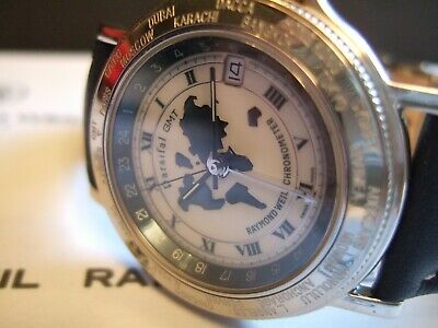RARE Raymond Weil Parsifal 2992 GMT Automatic Chronometer COSC 
