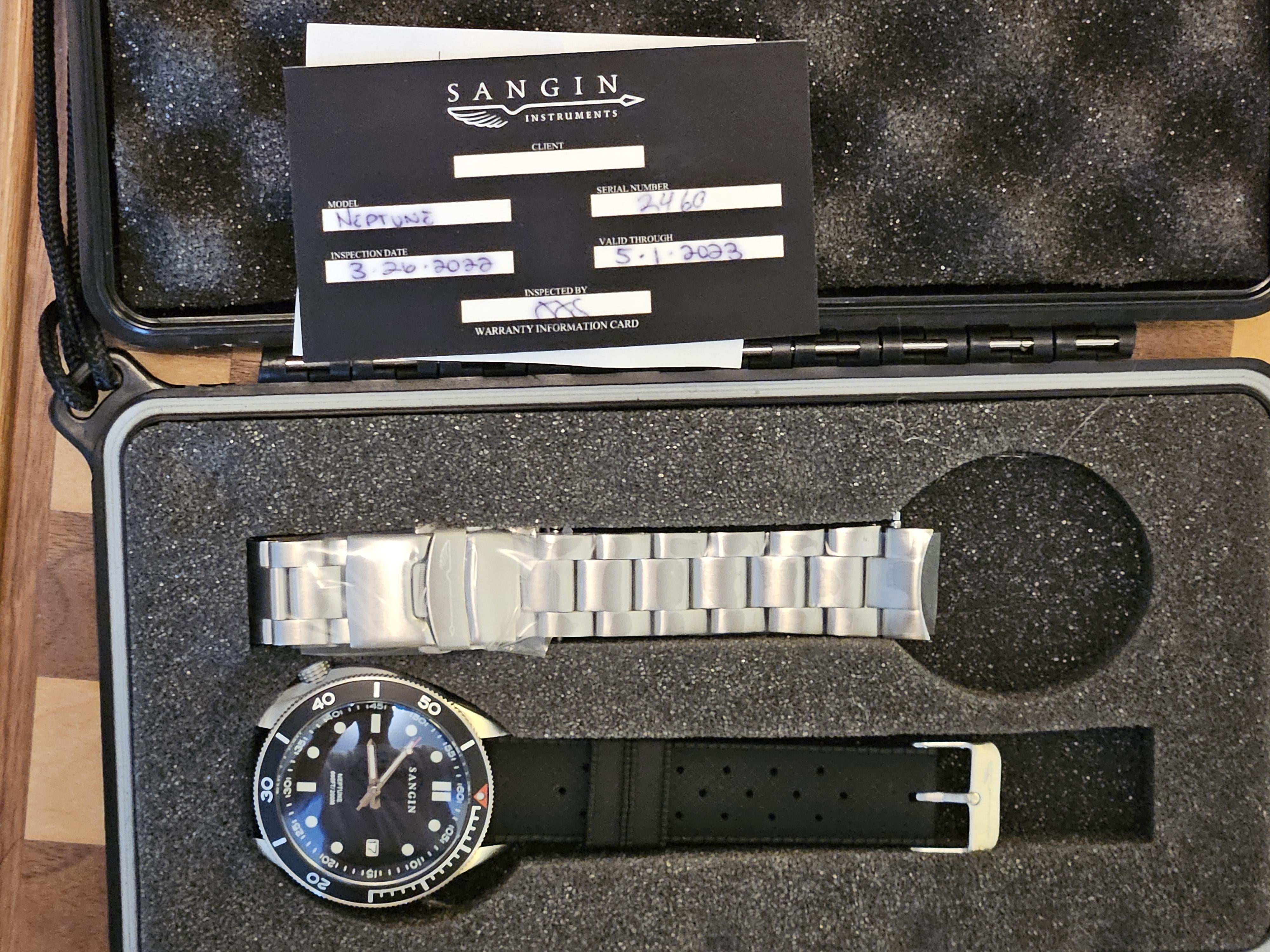 WTS] Sangin Instruments Brushed Neptune V2 Mint | WatchCharts