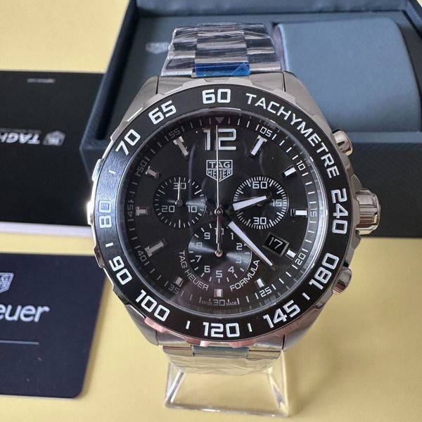 Tag Heuer Formula 1 Anthracite Dial Silver Steel Strap Watch for Men - CAZ1011.BA0842 main image 0
