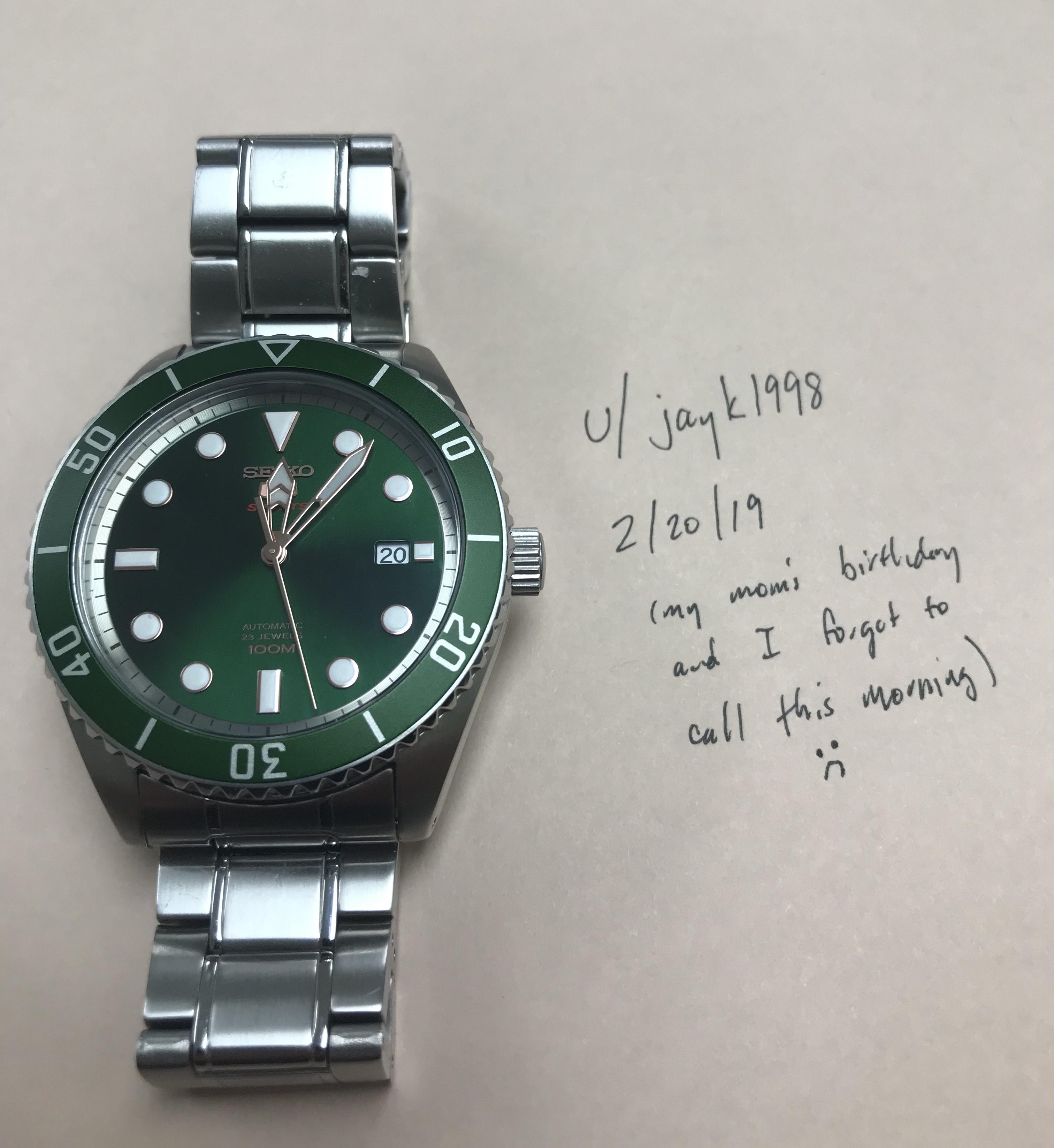 seiko srpb93 green