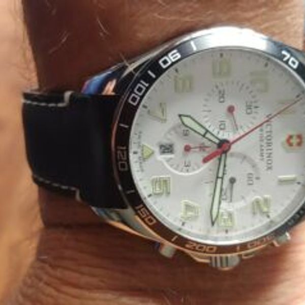 Victorinox Swiss Army Fieldforce Chronograph White Dial