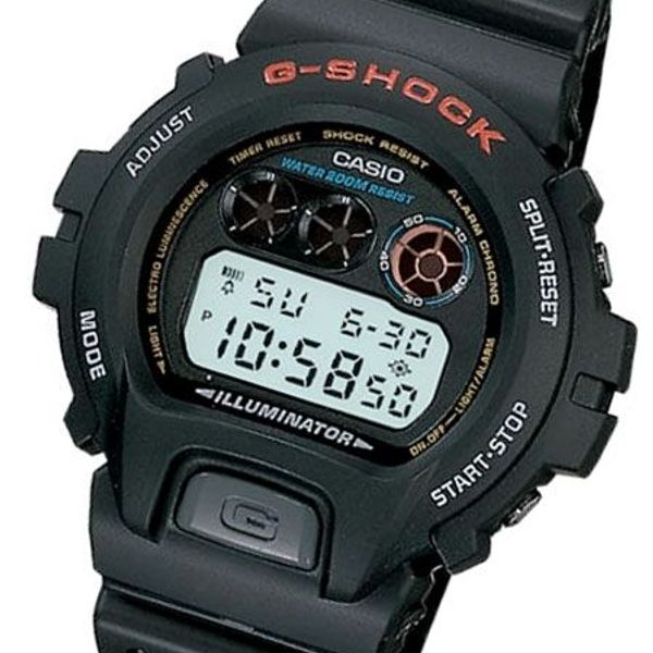 Casio Dw6900 1v Mens Classic Large Gshock Black Resin Digital Chrono Sport Watch Watchcharts 2264