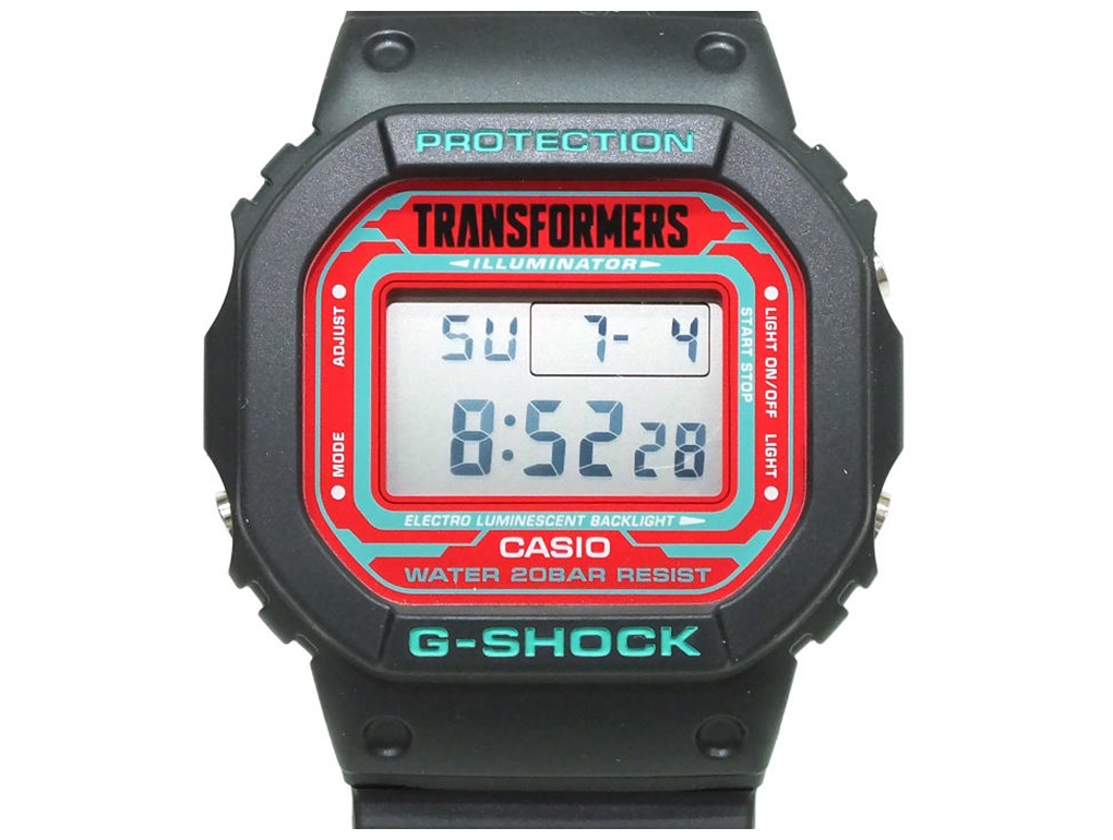 Used] CASIO G-SHOCK x TRANSFORMERS DW-5600TF19-SET Collaboration