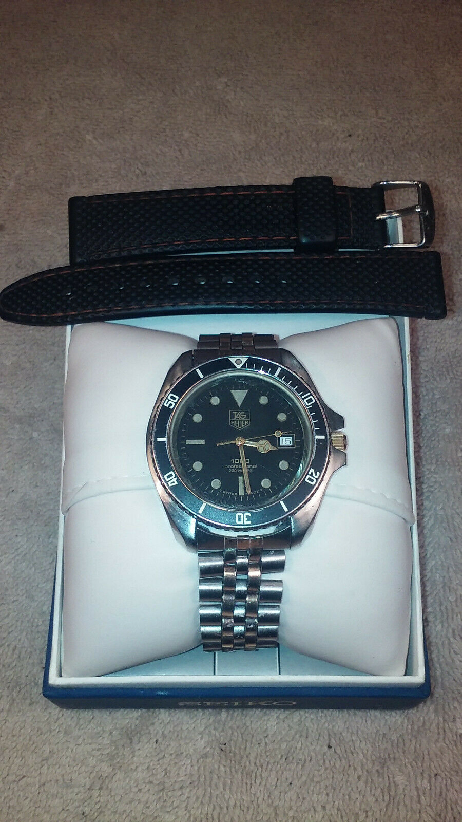 TAG HEUER 1000 Classic Professional 200m SS 18K GOLD MEN S Diver