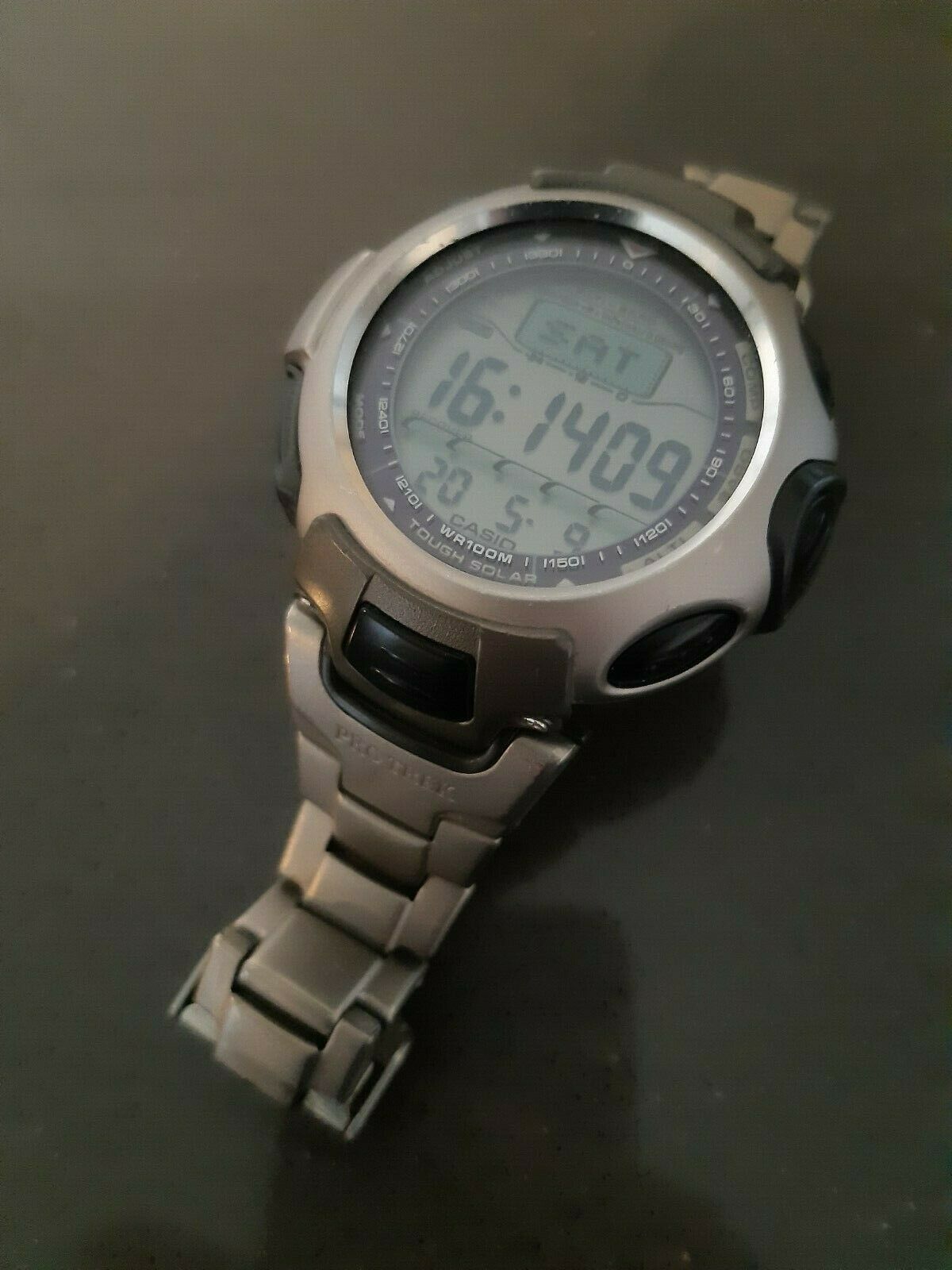 CASIO PROTREK PRG 50 Titanium 2471 Triple Sensor Solar Recharge Good Condition WatchCharts Marketplace