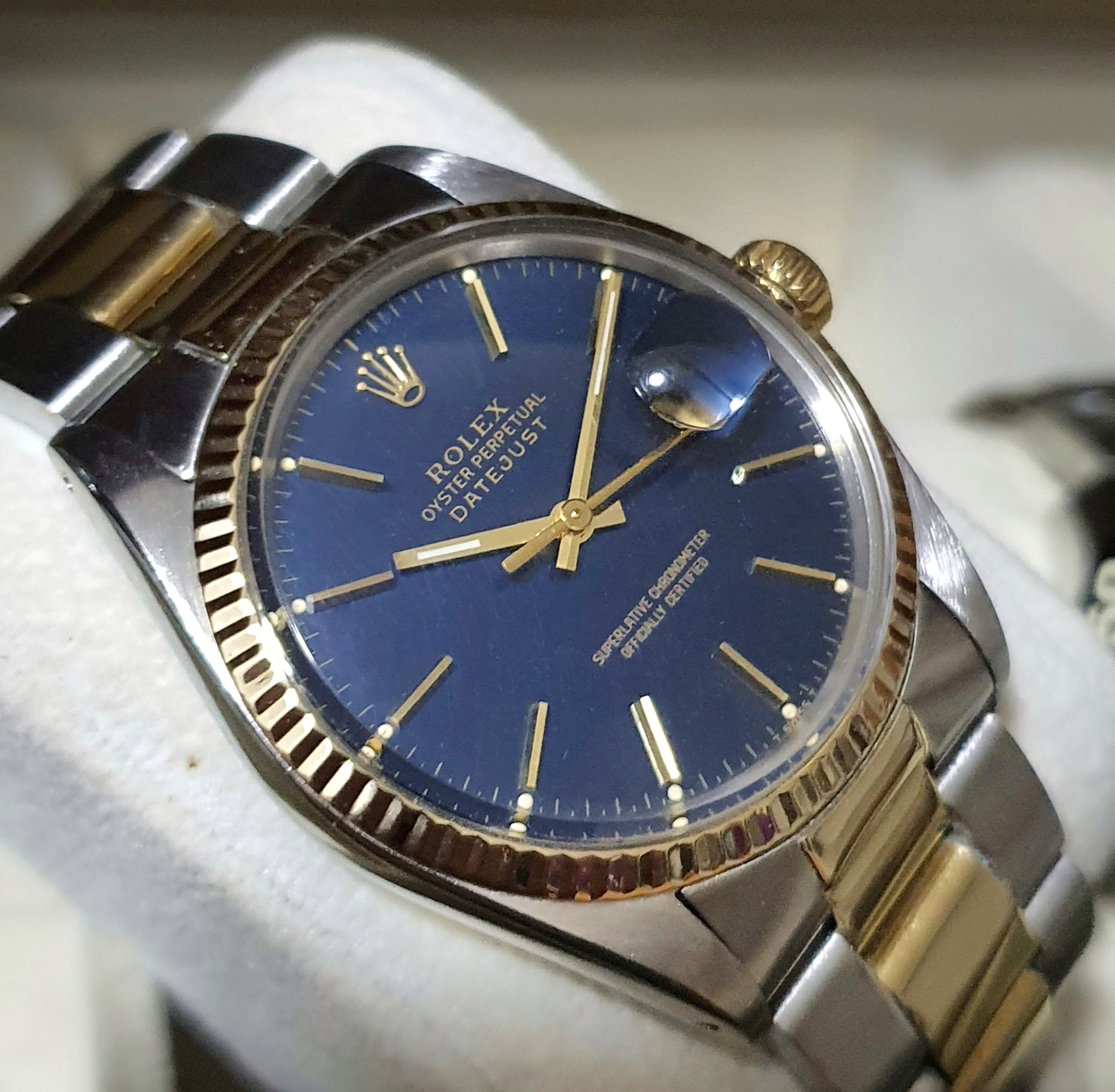 Datejust hot sale 1601 blue