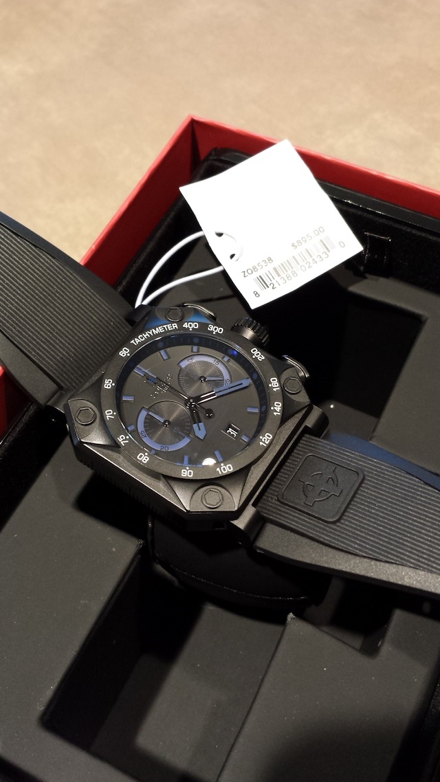 AMAZING - Zodiac ZMX-01 stealth black SQUARE CASE chrono