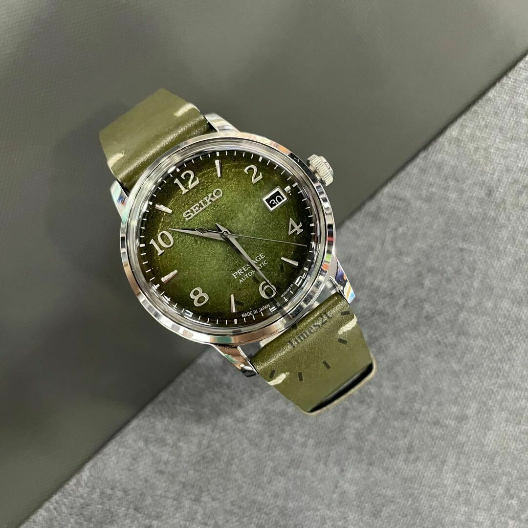 New Seiko Presage Cocktail Time Green Tea Limited Edition Men's Watch SRPF41  | WatchCharts