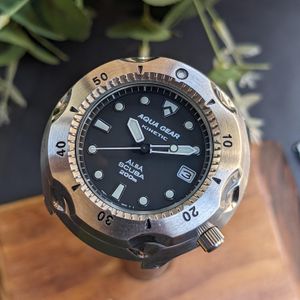 Men's Seiko AGS Scuba 200m Kinetic Air Divers watch 5m43-0c50