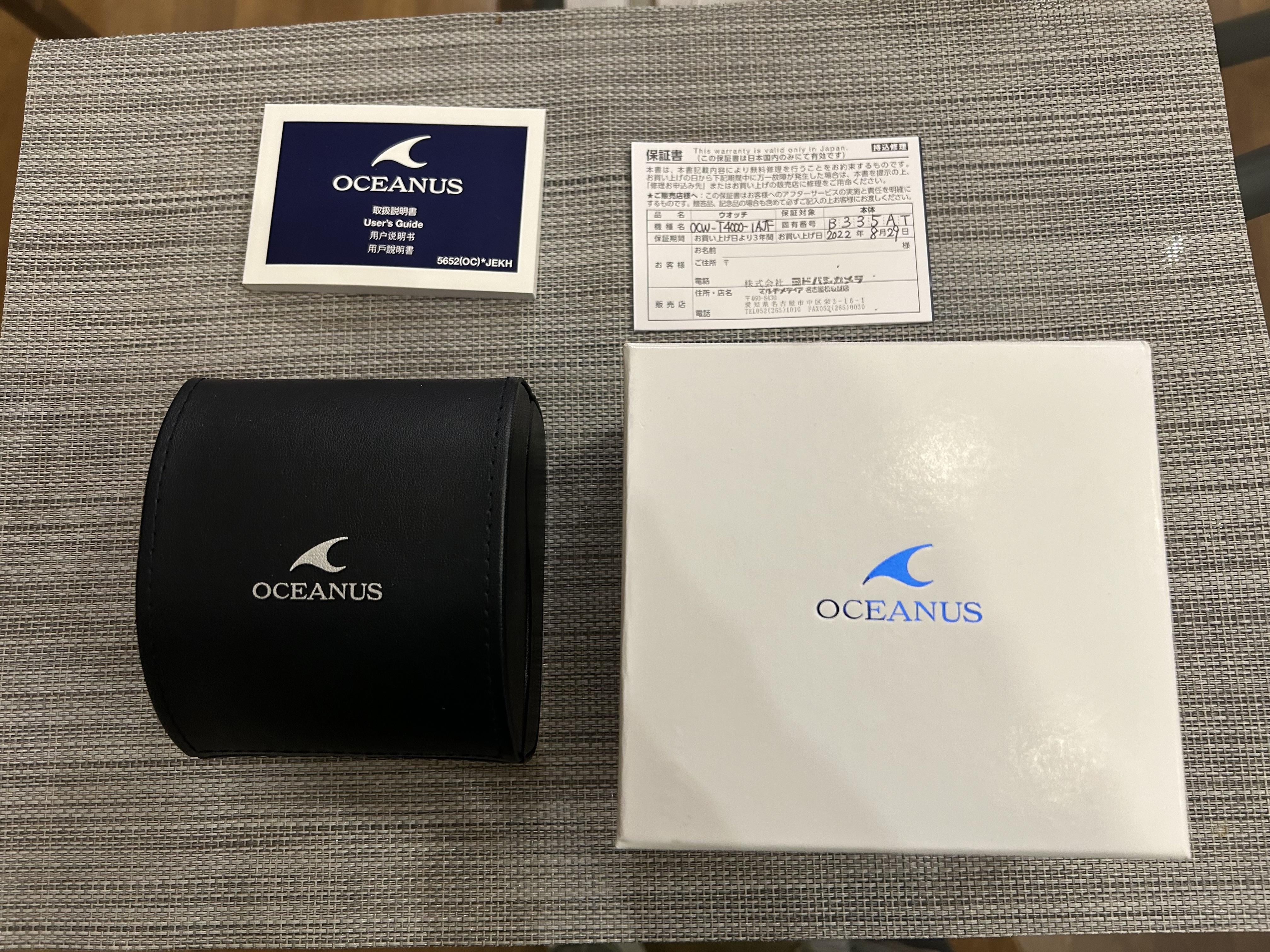 WTS] Casio Oceanus OCW-T4000-1AJF | WatchCharts Marketplace